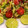 Mexican Salad with a Creamy Avocado Dressing