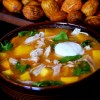 Turkey-Butternut Tortilla Soup with Zesty Lime Sour Cream Turkey-Butternut Tortilla Soup with Zesty Lime Sour Cream