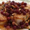 Pan-Seared Scallops with Champagne Grapes and Almonds