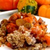 Streuseled Sweet Potatoes with Dried Fruit