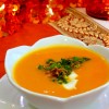 Butternut Squash-Tangerine Soup with Pistachio Gremolata