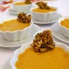 Pumpkin Chai Pots de Creme with Pumpkin Seed Brittle