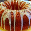 7 Up Cake with Orange Glaze