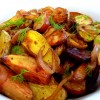 Medley of Roasted Potatoes with Balsamic Glazed Onions