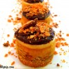 Mini Peanut Butter-Finger Cheesecakes