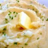 Smashed Potatoes with Goat Cheese and Chives
