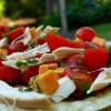 Chicken Tostadas with Smokey Cheese Salsa