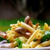 Pasta with Brie, Mushrooms and Arugula Pasta with Brie, Mushrooms and Arugula