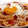 Spaghetti with Bacon and Eggs