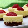 Mini Baked Cheesecakes with Strawberries