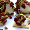 Goat Cheese with Cranberries & Pistachios