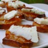 Blue Cheese and Peach Chutney Crostini Blue Cheese and Peach Chutney Crostini