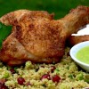 Crisp Spiced Chicken with Hummus Vinaigrette Crisp Spiced Chicken with Hummus Vinaigrette