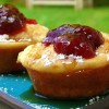 Pancake Souffle Muffins with Spiced Strawberry Pinot Jam