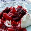 Pavlovas with Summer Berry Sauce